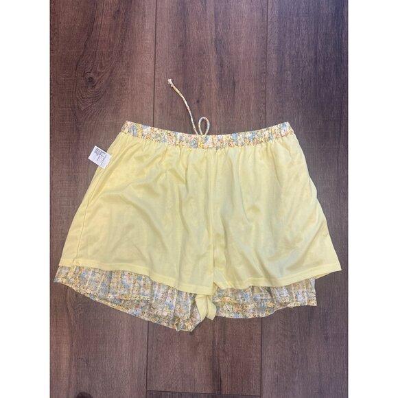 American Eagle Y2K VTG Yellow Skort Womens Small drawstring Skirt Feminine Fairy - Picture 7 of 9